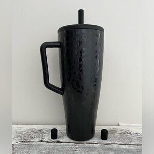 Brumate Era Onyx Leopard with 2 Straw Toppers. GUC!